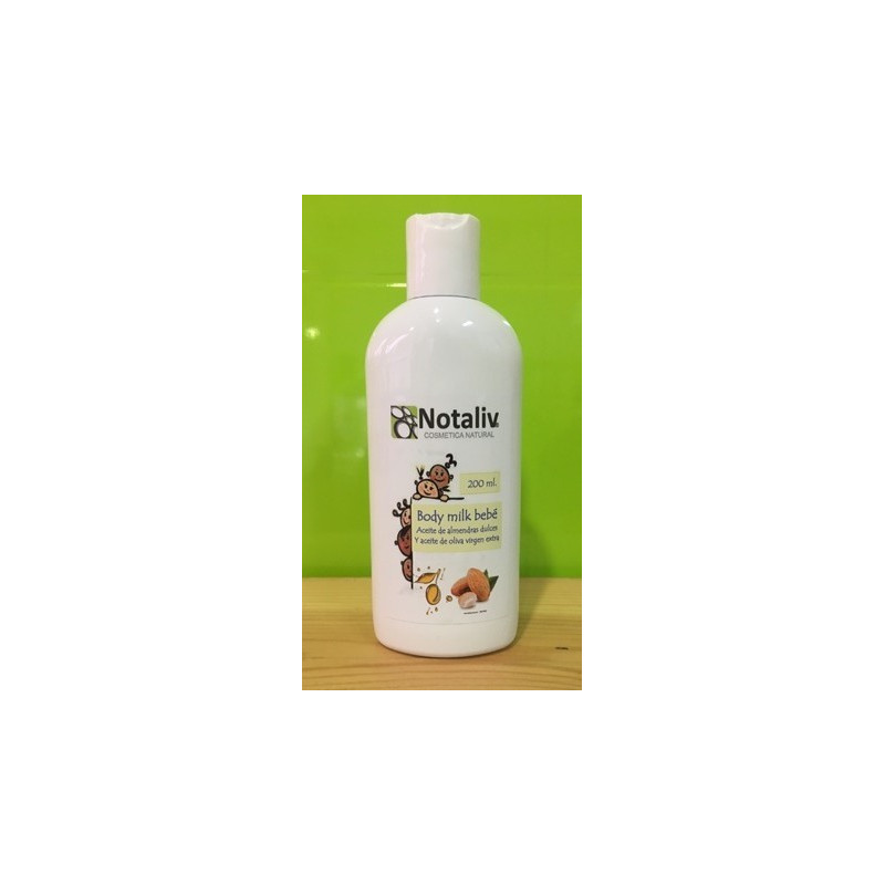 Body Milk bebé con aceite de almendras dulces y oliva 200 ml