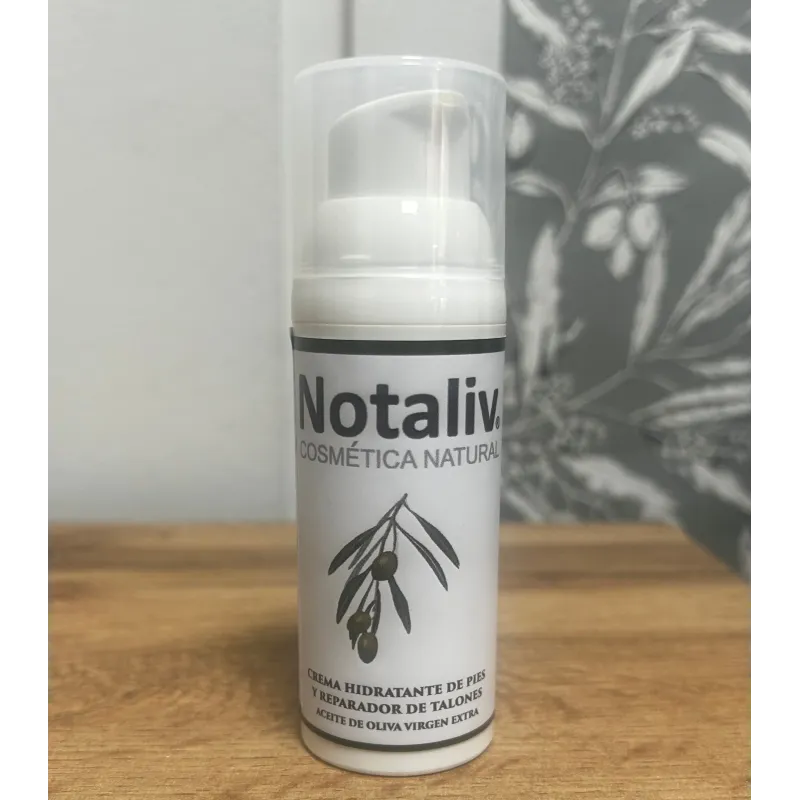 Reparador de talones y zonas secas con aceite de oliva.